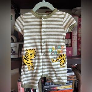 Boys Lion Shortalls Onesie